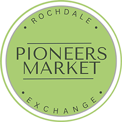 Pioneers Market at the Rochdale Exchange logo